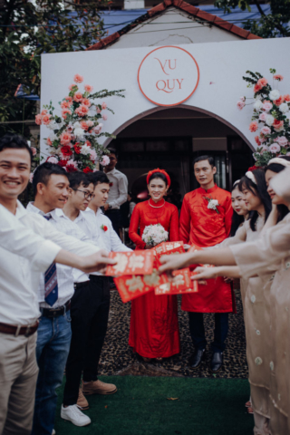 Duc & My, Vietnam Hochzeit, Hoi An, Dez 2022, Braut frei kaufen